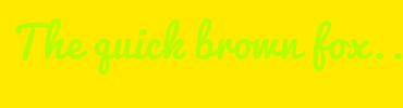 Image with Font Color B7FC00 and Background Color FFEA00
